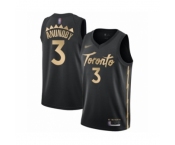 Men's Toronto Raptors #3 OG Anunoby Swingman Black Basketball Jersey 2019-20 City Edition