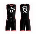 Men's Toronto Raptors #32 KJ McDaniels Authentic Black 2019 Basketball Finals Bound Suit Jersey Statement Edition