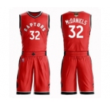 Men's Toronto Raptors #32 KJ McDaniels Authentic Red 2019 Basketball Finals Bound Suit Jersey - Icon Edition