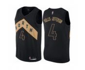 Men's Toronto Raptors #4 Rondae Hollis-Jefferson Authentic Black Basketball Jersey - City Edition