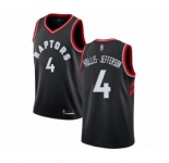 Men's Toronto Raptors #4 Rondae Hollis-Jefferson Authentic Black Basketball Jersey Statement Edition