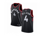 Men's Toronto Raptors #4 Rondae Hollis-Jefferson Authentic Black Basketball Jersey Statement Edition