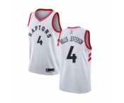 Men's Toronto Raptors #4 Rondae Hollis-Jefferson Authentic White Basketball Jersey - Association Edition