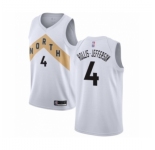 Men's Toronto Raptors #4 Rondae Hollis-Jefferson Authentic White Basketball Jersey - City Edition
