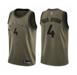 Men's Toronto Raptors #4 Rondae Hollis-Jefferson Swingman Green Salute to Service Basketball Jersey