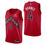 Men's Toronto Raptors #4 Scottie Barnes Icon Edition Red Jersey