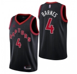 Men's Toronto Raptors #4 Scottie Barnes Statement Edition Black Jersey