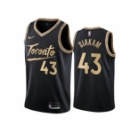 Men's Toronto Raptors #43 Pascal Siakam Black City Edition New Uniform 2020-21 Stitched Basketball Jersey