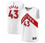 Men's Toronto Raptors #43 Pascal Siakam Fanatics Branded White 2020-21 Fast Break Replica Player Jersey