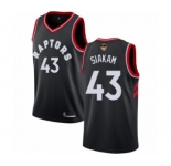 Men's Toronto Raptors #43 Pascal Siakam Swingman Black 2019 Basketball Finals Bound Jersey Statement Edition
