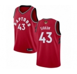 Men's Toronto Raptors #43 Pascal Siakam Swingman Red 2019 Basketball Finals Bound Jersey - Icon Edition