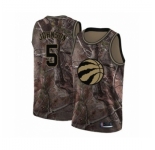 Men's Toronto Raptors #5 Stanley Johnson Swingman Camo Realtree Collection Basketball Jersey