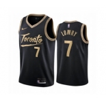 Men's Toronto Raptors #7 Kyle Lowry Black City Edition New Uniform 2020-21 Stitched Basketball Jersey