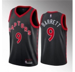 Men's Toronto Raptors #9 RJ Barrett Black Statement Edition Stitched Basketball Jersey
