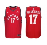 Nike NBA Toronto Raptors #17 Jonas Valanciunas Jersey 2017-18 New Season Red Jersey