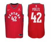 Nike NBA Toronto Raptors #42 Jakob Poeltl Jersey 2017-18 New Season Red Jersey