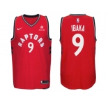 Nike NBA Toronto Raptors #9 Serge Ibaka Jersey 2017-18 New Season Red Jersey