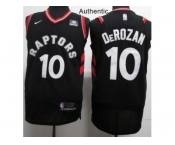 Nike Toronto Raptors #10 DeMar DeRozan Black NBA Authentic Statement Edition Jersey