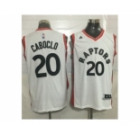 Toronto Raptors #20 Bruno Caboclo White Stitched NBA Jersey
