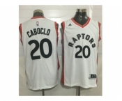 Toronto Raptors #20 Bruno Caboclo White Stitched NBA Jersey