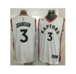 Toronto Raptors #3 James Johnson White Stitched NBA Jersey