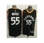 Toronto Raptors #55 Delon Wright Black Gold Stitched NBA Jersey