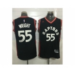 Toronto Raptors #55 Delon Wright Black Stitched NBA Jersey
