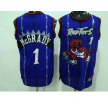 nba jersey toronto raptors #1 mcgrady blue