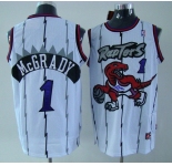 nba jersey toronto raptors #1 mcgrady white