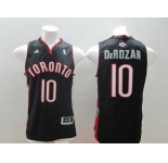 nba toronto raptors #10 derozan black[revolution 30 swingman]