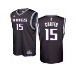 Men Adidas Sacramento Kings #15 Vince Carter Swingman Black Alternate NBA Jersey