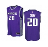 Men Adidas Sacramento Kings #20 Harry Giles Swingman Purple Road NBA Jersey
