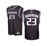 Men Adidas Sacramento Kings #23 Malachi Richardson Authentic Black Alternate NBA Jersey