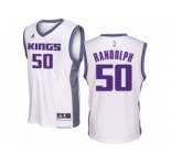 Men Adidas Sacramento Kings #50 Zach Randolph Authentic White Home NBA Jersey