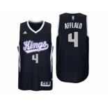 Men Sacramento Kings #4 Arron Afflalo Alternate Black New Swingman Jersey
