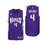 Men Sacramento Kings #4 Arron Afflalo Road Purple New Swingman Jersey