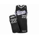 Men's Adidas Sacramento Kings #22 Matt Barnes Authentic Black Alternate NBA Jersey