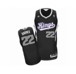 Men's Adidas Sacramento Kings #22 Matt Barnes Swingman Black Alternate NBA Jersey