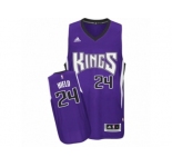 Men's Adidas Sacramento Kings #24 Buddy Hield Swingman Purple Road NBA Jersey
