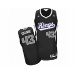 Men's Adidas Sacramento Kings #43 Anthony Tolliver Swingman Black Alternate NBA Jersey