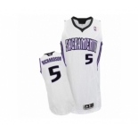 Men's Adidas Sacramento Kings #5 Malachi Richardson Authentic White Home NBA Jersey
