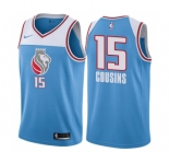Men's Nike Sacramento Kings #15 DeMarcus Cousins Swingman Blue NBA Jersey - City Edition