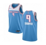 Men's Nike Sacramento Kings #9 Iman Shumpert Swingman Blue NBA Jersey - 2018-19 City Edition
