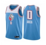 Men's Sacramento Kings #0 Trevor Ariza Authentic Blue Basketball Jersey - City Edition