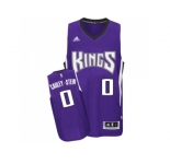 Men's Sacramento Kings #0 Willie Cauley-Stein adidas Purple Swingman Road Jersey