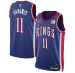 Men's Sacramento Kings #11 Domantas Sabonis Purple 2024-25 City Edition Stitched Basketball Jersey
