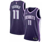 Men's Sacramento Kings #11 Domantas Sabonis Purple 2025-26 City Edition Swingman Stitched Jersey