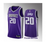 Men's Sacramento Kings #18 Jalen Slawson Gray 2023 Draft City Edition Stitched Jersey