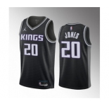 Men's Sacramento Kings #20 Colby Jones Black 2023 Draft Statement Edition Stitched Jersey