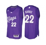 Men's Sacramento Kings #22 Matt Barnes Purple 2016 Christmas Day NBA Swingman Jersey